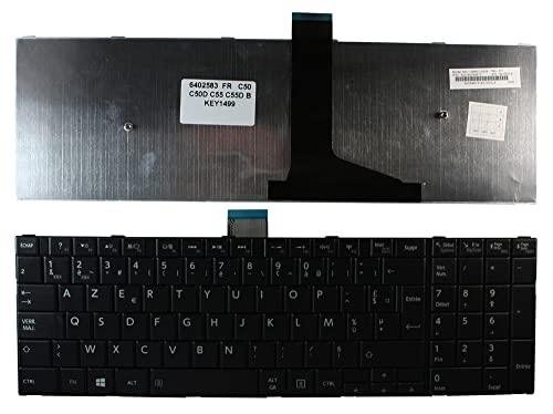 Keyboards4Laptops Französisch Schwarz Windows 8 kompatible Ersatz Tastatur kompatibel mit Toshiba Satellite C55D-B5308 von Keyboards4Laptops