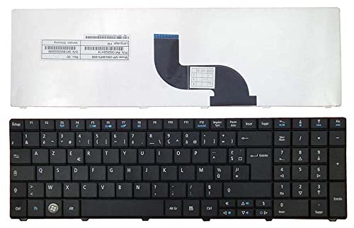 Acer TravelMate 8571-733G25Mi Laptop-Tastatur, französisches Layout, Schwarz von Keyboards4Laptops