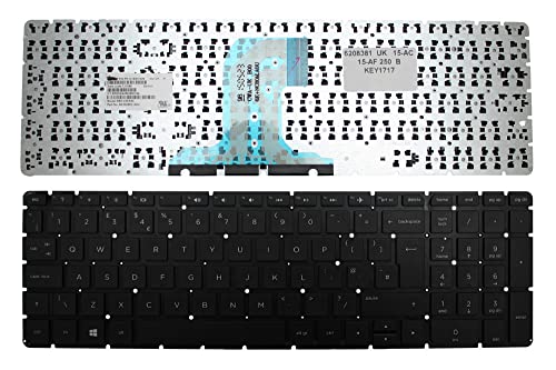 Keyboards4Laptops Vereinigtes Königreich Schwarz Windows 8 kompatible Ersatz Tastatur kompatibel mit HP Home 15-ac001nx von Keyboards4Laptops