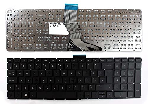 Keyboards4Laptops Vereinigtes Königreich Schwarz Windows 8 kompatible Ersatz Tastatur kompatibel mit HP Pavilion 15-ab051ns von Keyboards4Laptops