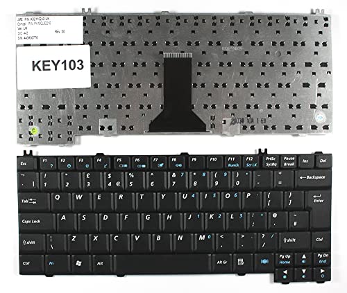 Keyboards4Laptops Vereinigtes Königreich Schwarz kompatible Ersatz Tastatur kompatibel mit Acer Aspire 1302 von Keyboards4Laptops