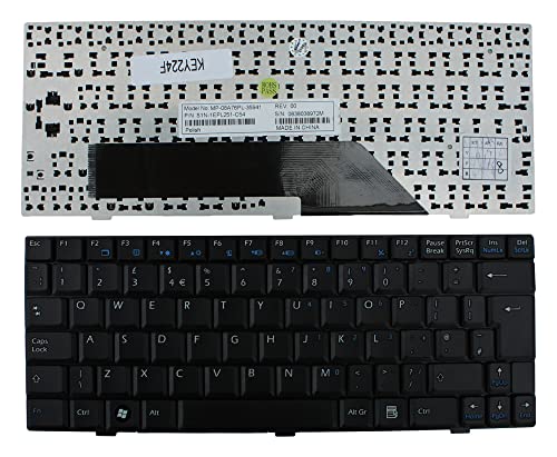 Keyboards4Laptops Vereinigtes Königreich Schwarz kompatible Ersatz Tastatur kompatibel mit Advent 4211 von Keyboards4Laptops
