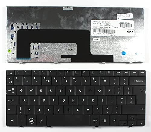 Keyboards4Laptops Vereinigtes Königreich Schwarz kompatible Ersatz Tastatur kompatibel mit HP Mini 1110LA von Keyboards4Laptops