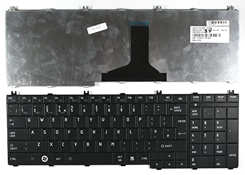 Keyboards4Laptops Vereinigtes Königreich Schwarz kompatible Ersatz Tastatur kompatibel mit Toshiba Satellite C650-1D6 von Keyboards4Laptops