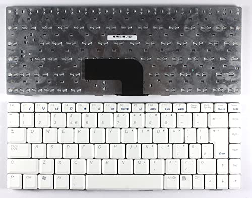 Keyboards4Laptops Vereinigtes Königreich Weiß kompatible Ersatz Tastatur kompatibel mit Asus W6 von Keyboards4Laptops