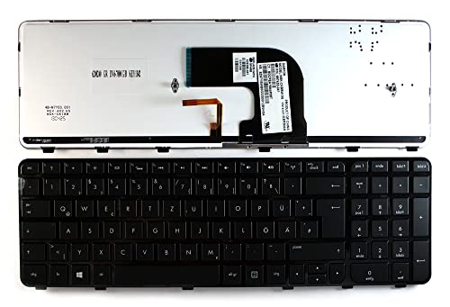 Keyboards4Laptops kompatibel Deutsch Gestaltung Glänzend Schwarz Rahmen Hinterleuchtet Schwarz Windows 8 Laptop Tastatur Ersatz für HP Pavilion DV6-7002ax von Keyboards4Laptops