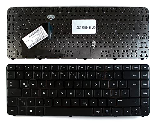 Keyboards4Laptops kompatibel Deutsch Gestaltung Glänzend Schwarz Rahmen Schwarz Windows 8 Laptop Tastatur Ersatz für HP Pavilion 14-B137CA von Keyboards4Laptops