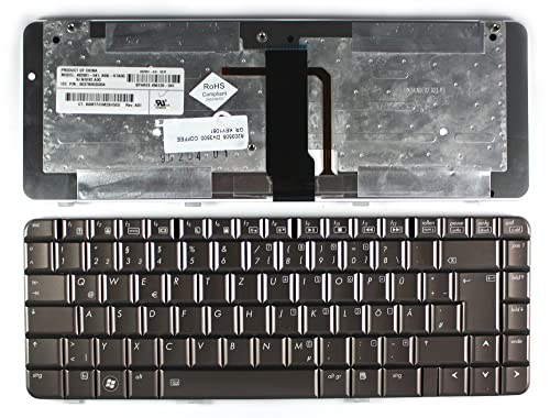 Keyboards4Laptops kompatibel Deutsch Gestaltung Hinterleuchtet Kaffee Laptop Tastatur Ersatz für HP Pavilion DV3500EA von Keyboards4Laptops