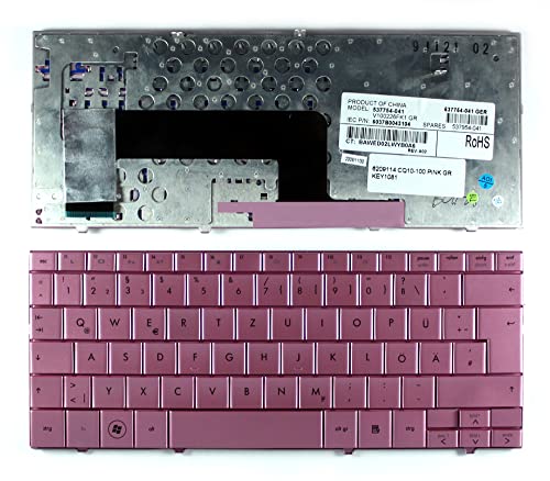 Keyboards4Laptops kompatibel Deutsch Gestaltung Rosa Laptop Tastatur Ersatz für HP Mini 110-1046TU von Keyboards4Laptops