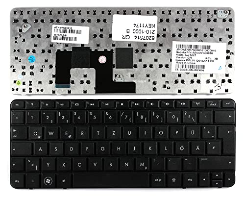 Keyboards4Laptops kompatibel Deutsch Gestaltung Schwarz Laptop Tastatur Ersatz für HP Mini 210-1030EQ von Keyboards4Laptops