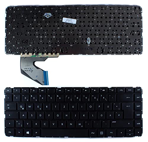 Keyboards4Laptops kompatibel Deutsch Gestaltung Schwarz Windows 8 Laptop Tastatur Ersatz für HP Pavilion 14-B102XX von Keyboards4Laptops