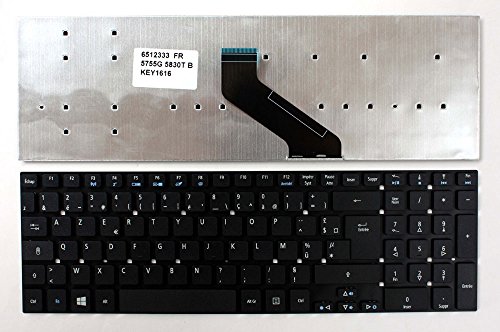 Keyboards4Laptops kompatibel Französisch Gestaltung Schwarz Windows 8 Laptop Tastatur Ersatz für Acer Aspire 5755G-32354G1TMnks von Keyboards4Laptops