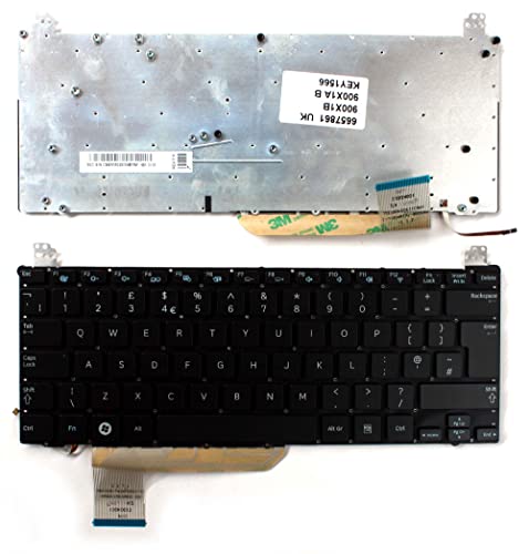 Keyboards4Laptops kompatibel Vereinigtes Königreich Gestaltung Hinterleuchtet Schwarz Windows 8 Laptop Tastatur Ersatz für Samsung Series 9 900X1A von Keyboards4Laptops