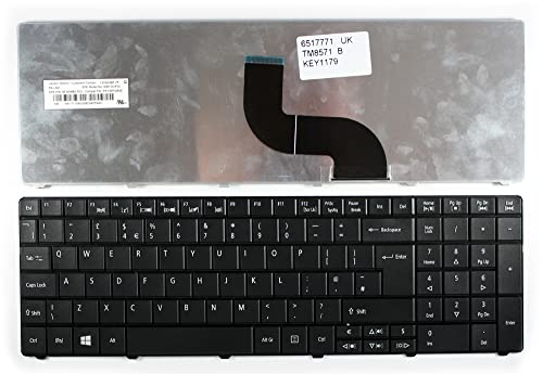 Keyboards4Laptops kompatibel Vereinigtes Königreich Gestaltung Schwarz Windows 8 Laptop Tastatur Ersatz für Acer Aspire E1-571-33114G50Maks von Keyboards4Laptops
