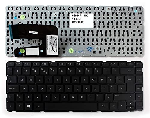 Keyboards4Laptops kompatibel Vereinigtes Königreich Gestaltung Schwarz Windows 8 Laptop Tastatur Ersatz für HP Pavilion 14-e034TX von Keyboards4Laptops