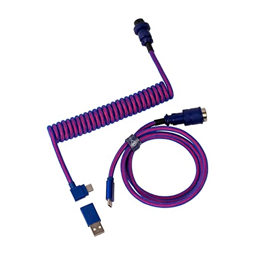 Key Premium Spiralkabel Lila gewinkelt Cab-3 von Keychron