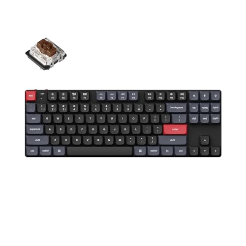 Keychron K1 Pro QMK/VIA Benutzerdefinierte ultradünne drahtlose mechanische Tastatur Gateron Brown Switch, weiße Hintergrundbeleuchtung von Keychron