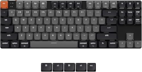 Keychron K1 Version 6 Custom Wireless Mechanische Tastatur Bluetooth/USB-C, weiß LED, QMK/VIA Programmierbare Makros, PBT Keycaps, für Mac Windows, Gateron 2.0 Red Switch Keychron K1 Version 6 Custom Wireless Mechanische Tastatur Bluetooth/USB-C, weiß LED, QMK/VIA Programmierbare Makros, PBT Keycaps, für Mac Windows, Gateron 2.0 Red Switch von Keychron