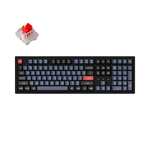 Keychron K10 Pro QMK/VIA kabellose, individuelle mechanische Tastatur, US-Layout in voller Größe, Bluetooth/kabelgebundene RGB-Hintergrundbeleuchtung mit Hot-Swap-fähigem Keychron K Pro Roter Schalter Keychron K10 Pro QMK/VIA kabellose, individuelle mechanische Tastatur, US-Layout in voller Größe, Bluetooth/kabelgebundene RGB-Hintergrundbeleuchtung mit Hot-Swap-fähigem Keychron K Pro Roter Schalter von Keychron