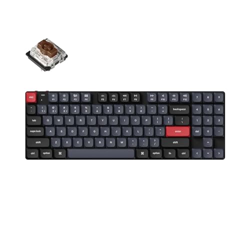 Keychron K13 Pro QMK/VIA Kundenspezifische drahtlose Hot-Swap Hintergrundbeleuchtung RGB-Hintergrundbeleuchtung Gateron Brauner Schalter von Keychron