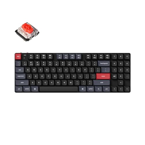 Keychron K13 Pro QMK/VIA Ultradünne RGB Hintergrundbeleuchtung Kabellose Mechanische Tastatur Roter Schalter Gateron von Keychron