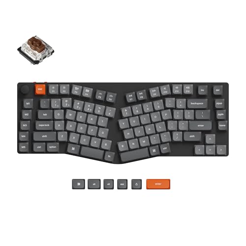Keychron K15 MAX Custom Wireless Mechanische Tastatur 2.4 GHz/Bluetooth/USB-C, weiß LED, QMK/VIA Programmierbare Makros, PBT Keycaps, für Mac Windows, Super Brown Switch Keychron K15 MAX Custom Wireless Mechanische Tastatur 2.4 GHz/Bluetooth/USB-C, weiß LED, QMK/VIA Programmierbare Makros, PBT Keycaps, für Mac Windows, Super Brown Switch von Keychron