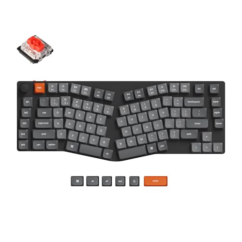 Keychron K15 MAX Custom Wireless Mechanische Tastatur 2.4 GHz/Bluetooth/USB-C, weiß LED, QMK/VIA Programmierbare Makros, PBT Keycaps, für Mac Windows, Super Red Switch Keychron K15 MAX Custom Wireless Mechanische Tastatur 2.4 GHz/Bluetooth/USB-C, weiß LED, QMK/VIA Programmierbare Makros, PBT Keycaps, für Mac Windows, Super Red Switch von Keychron