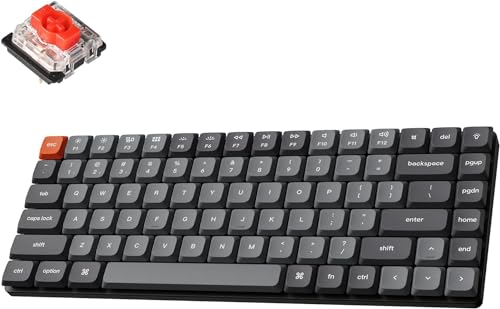 Keychron K3 Max QMK/VIA Kabellose Mechanische Tastatur, 75% Layout programmierbar, Weiße LED, Gateron Red Switch, Aluminium-Rahmen Bluetooth/USB-C Gaming-Tastatur für Mac Windows Linux von Keychron