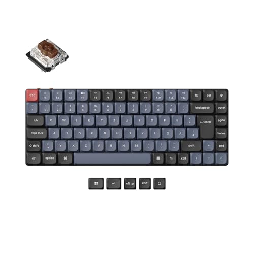 Keychron K3 Pro QMK/VIA Custom Ultra-Slim Wireless Mechanical Keyboard, Hot-swappable Bluetooth/Wired DE-ISO Layout Programmable RGB Backlit Brown Switch Gaming Keyboard for Mac Windows Keychron K3 Pro QMK/VIA Custom Ultra-Slim Wireless Mechanical Keyboard, Hot-swappable Bluetooth/Wired DE-ISO Layout Programmable RGB Backlit Brown Switch Gaming Keyboard for Mac Windows von Keychron