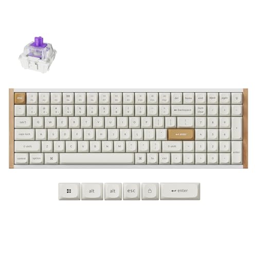 Keychron K4 HE Rapid Trigger Wireless Custom Mechanische Tastatur mit Hall-Effekt Gateron Doppelschienen-Magnetschalter, 2,4 GHz QMK Bluetooth 5.2 RGB Kompatibel mit Mac Windows Linux (Aluminium + von Keychron
