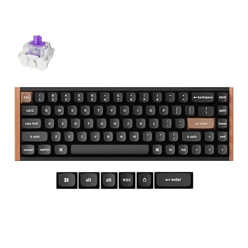 Keychron K6 HE Rapid Trigger Wireless Custom Mechanische Tastatur mit Hall-Effekt Gateron Doppelschienen-Magnetschalter, 2,4 GHz QMK Bluetooth 5.2 RGB Kompatibel mit Mac Windows Linux von Keychron