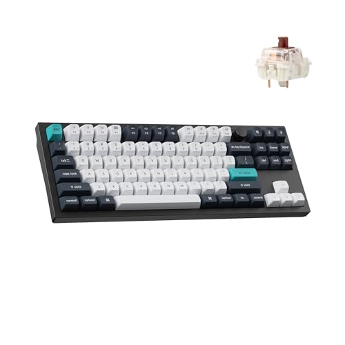 Keychron Q3 Max austauschbare RGB-Hintergrundbeleuchtung, braune Schalter-Version – Schwarz von Keychron