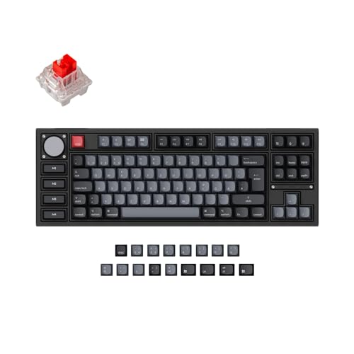 Keychron Q3 Pro SE Benutzerdefinierte mechanische Bluetooth-Tastatur, QMK/VIA programmierbares TKL, deutsches DE-ISO-Layout mit Hot-Swap-fähigem Keychron K Pro roter Schalter Keychron Q3 Pro SE Benutzerdefinierte mechanische Bluetooth-Tastatur, QMK/VIA programmierbares TKL, deutsches DE-ISO-Layout mit Hot-Swap-fähigem Keychron K Pro roter Schalter von Keychron