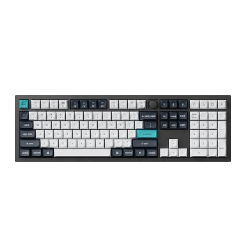 Keychron Q6 Max 100% Full-Size Layout Custom Wireless Mechanical Keyboard with Knob, QMK/VIA Programmable 1000Hz 2.4GHz/Bluetooth/Wired RGB Backlit for Mac Windows, Gateron Red Switch, Carbon Black Keychron Q6 Max 100% Full-Size Layout Custom Wireless Mechanical Keyboard with Knob, QMK/VIA Programmable 1000Hz 2.4GHz/Bluetooth/Wired RGB Backlit for Mac Windows, Gateron Red Switch, Carbon Black von Keychron