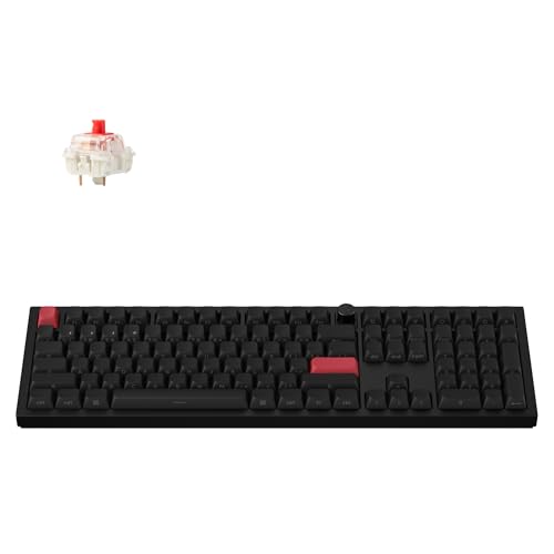 Keychron Q6 Max QMK/Launcher Wireless Bluetooth/2,4 GHz/USB-C Wired Custom Mechanical Keyboard, Full Size Programmable Knob RGB Backlit Hot-Swappable Gateron Red Switch for Mac Windows Linux - Black Keychron Q6 Max QMK/Launcher Wireless Bluetooth/2,4 GHz/USB-C Wired Custom Mechanical Keyboard, Full Size Programmable Knob RGB Backlit Hot-Swappable Gateron Red Switch for Mac Windows Linux - Black von Keychron