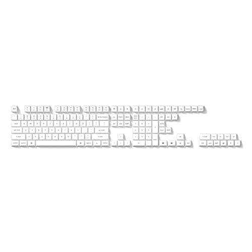 Keychron Tastenkappen Double-Shot KSA PBT Keycaps, Black on White Full Set von Keychron