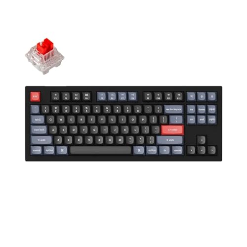 Keychron V3 QMK Custom Mechanical Keyboard Hot-swap OSA PBT Keycap RGB-Hintergrundbeleuchtung, Schalter K Pro Rot von Keychron