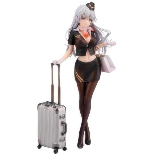 Keyhvao Awahara Shiori Figur Stewardess Ver Model Statuen Gepäck, schwarze Strümpfe, Anime-Figuren, coole Dekoration, PVC-Material, Geschenke für Fans und Freunde, Unisex Keyhvao Awahara Shiori Figur Stewardess Ver Model Statuen Gepäck, schwarze Strümpfe, Anime-Figuren, coole Dekoration, PVC-Material, Geschenke für Fans und Freunde, Unisex von Keyhvao