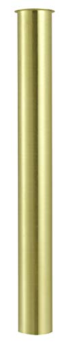 Messing Tauchrohr 300mm für Siphon, Keymark Verlängerung Rohr 32mm Abfluss, Verstellrohr Geruchsverschluss Flaschensiphon, Gebürstet Gold von Keymark