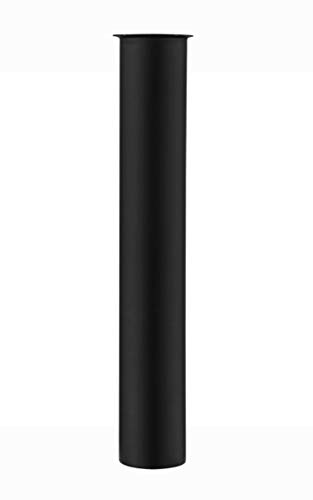 Messing Tauchrohr 300mm für Siphon Geruchsverschluss, Keymark Verlängerung Rohr 32mm Abfluss, Verstellrohr Flaschensiphon, Schwarz matt von Keymark