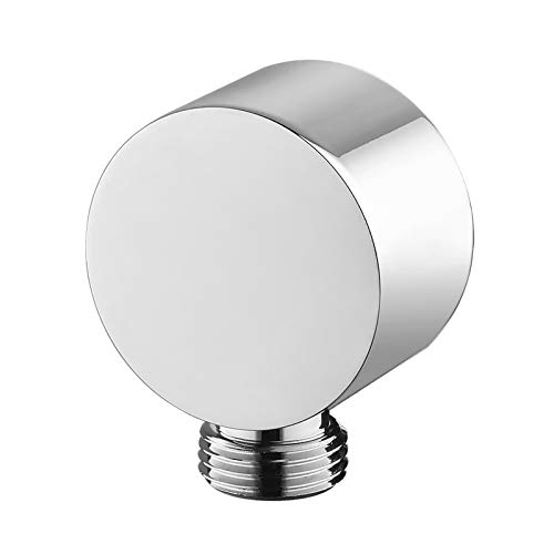 Rund Schlauchanschluss Wandanschlussbogen Chrom, Keymark Messing Universal Brauseanschlussbogen 1/2 Zoll, Sandanschluss Wandanschluss Dusche für Handbrause von Keymark