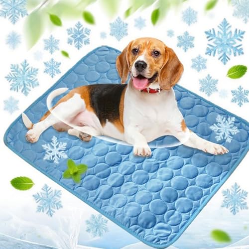 KeyoGoS 2025 New Dog Cooling Matt, 2025 Neue Selfkühlungspad für Hunde und Katzen, keine Kühlung oder Kühlung für Hunde im heißen Sommer (C, XL 100 x 70 cm) von KeyoGoS
