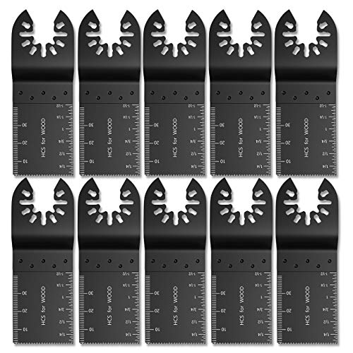 Welcomefee 10 Stück/20 Stück 34 mm/45 mm Holz Sägeblatt oszillierend Kit Multi Tool Carbon Stahl Sägeblatt Cutter für Dremel Fein Multimaster Makita Bosch von Keyohome