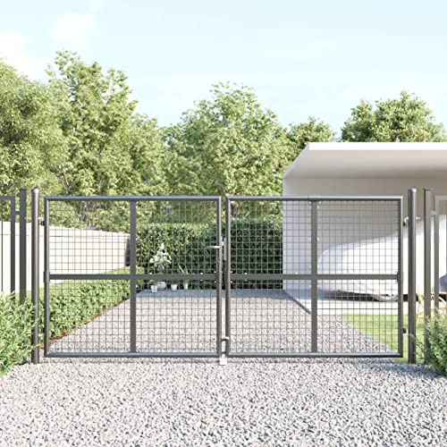 Keyroto Gartentor Einfahrtstor Gartentor Metall Gartentor Doppelflügeltor Verzinkter Stahl Anthrazit 300x175 cm Keyroto Gartentor Einfahrtstor Gartentor Metall Gartentor Doppelflügeltor Verzinkter Stahl Anthrazit 300x175 cm von Keyroto