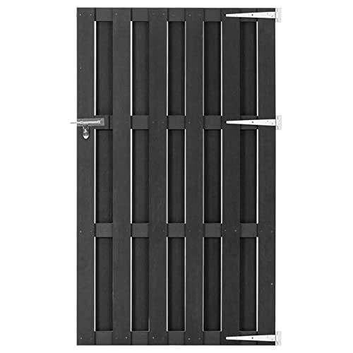 Keyroto Gartentor Einfahrtstor Zauntor Gartentor Gartentor WPC 100x180 cm Grau Keyroto Gartentor Einfahrtstor Zauntor Gartentor Gartentor WPC 100x180 cm Grau von Keyroto