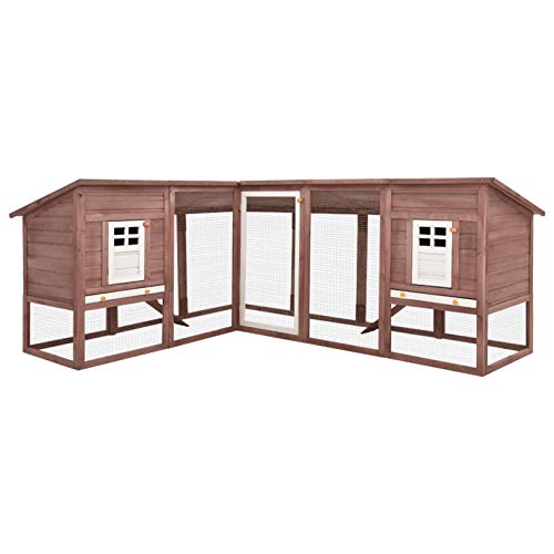 Keyroto Kaninchenstall Draußen Winterfest Kaninchengehege Hasenstall Kleintierhaus mit Freilauf Mocca und Weiß Tanne Massivholz Keyroto Kaninchenstall Draußen Winterfest Kaninchengehege Hasenstall Kleintierhaus mit Freilauf Mocca und Weiß Tanne Massivholz von Keyroto