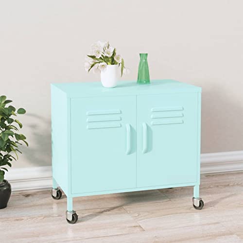 Keyroto Metallschrank 2 Türen Mehrzweckschrank Stahl Mint 60 x 35 x 56 cm Keyroto Metallschrank 2 Türen Mehrzweckschrank Stahl Mint 60 x 35 x 56 cm von Keyroto
