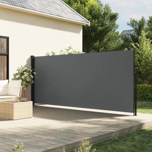 Keyroto Seitenmarkise Ausziehbar Anthrazit 180x500 cm, Balkon Seitenmarkise, Ausziehbare Seitenmarkise, Windschutz Terrasse, Seitenmarkise Balkon Keyroto Seitenmarkise Ausziehbar Anthrazit 180x500 cm, Balkon Seitenmarkise, Ausziehbare Seitenmarkise, Windschutz Terrasse, Seitenmarkise Balkon von Keyroto