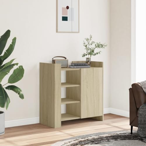 Keyroto Sideboard Wohnzimmer Vitrine Wohnzimmer Anrichte Moderne Eingangsmöbel aus Holz Mehrschichtige Eiche Sonoma 73,5x35x75 cm Keyroto Sideboard Wohnzimmer Vitrine Wohnzimmer Anrichte Moderne Eingangsmöbel aus Holz Mehrschichtige Eiche Sonoma 73,5x35x75 cm von Keyroto
