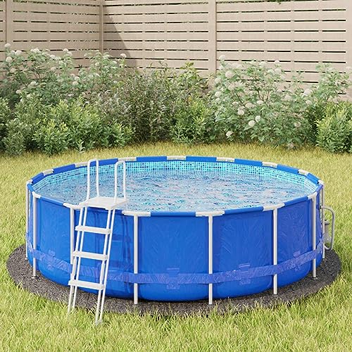 Keyroto Swimmingpool Pool Bodentuch Aufstellpool Hellgrau Ø306 cm Polyester Geotextil von Keyroto